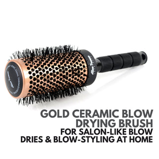 Alan Truman Gold Ceramic Blow-Drying Brush-Medium