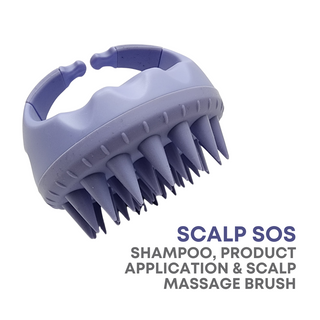 Alan Truman Scalp SOS - Scalp Massage & Shampoo Brush - Purple