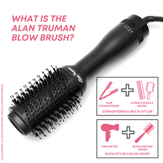 Alan Truman Compact Blow Brush Black