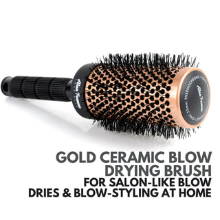 Alan Truman Gold Ceramic Blow-Drying Brush-Large