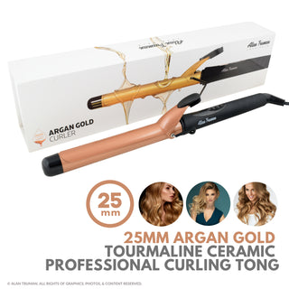 Alan Truman Argan Gold Ceramic Curler - 25mm