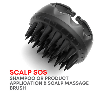 Alan Truman Scalp SOS - Scalp Massage & Shampoo Brush - Black
