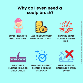 Alan Truman Scalp SOS - Scalp Massage & Shampoo Brush - Green