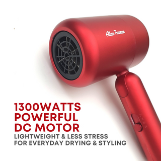 Alan Truman MO - 1300 Watts DC Motor Hair Dryer - Red