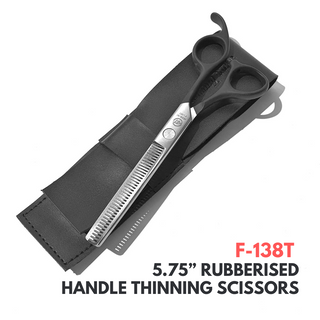 Alan Truman Rubberised Handle Thinning Scissor - F138T(5.5 inch)