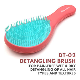Alan Truman DT02 Detangling Brush - Pink & Blue